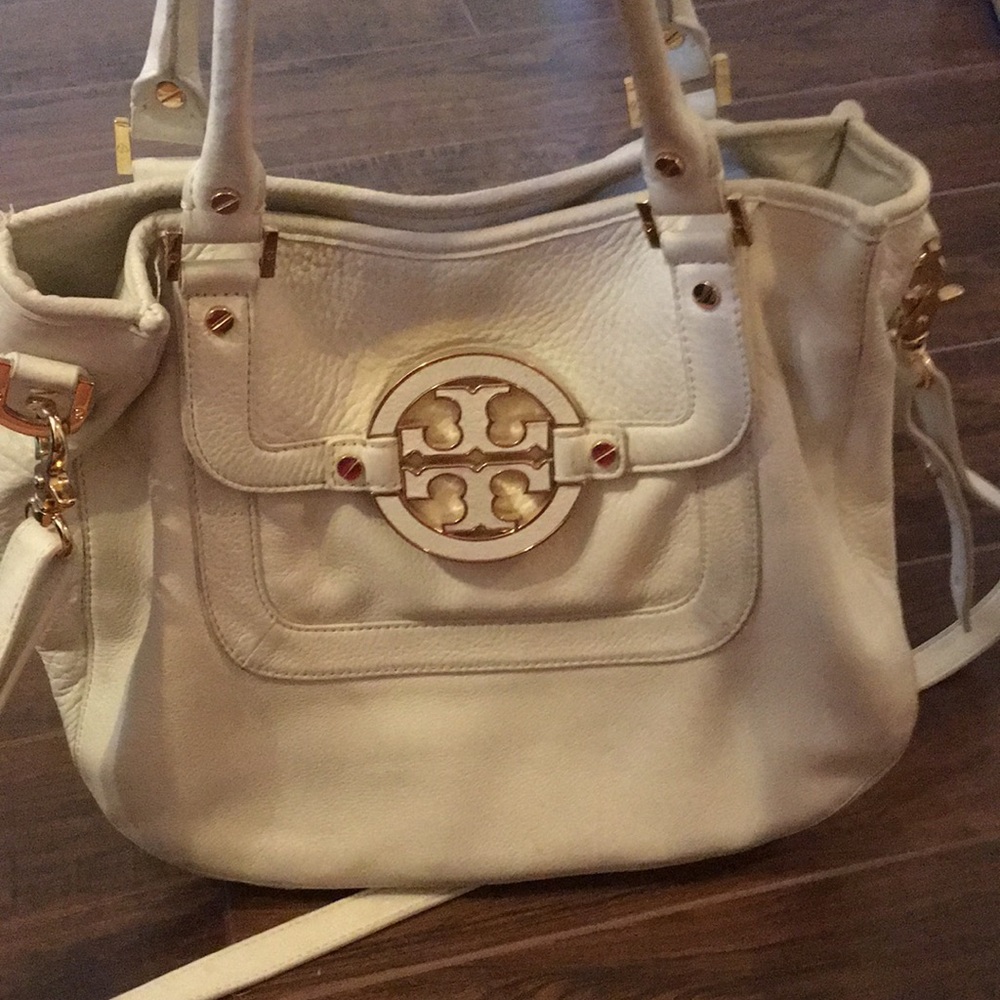 White leather Tory Burch bag